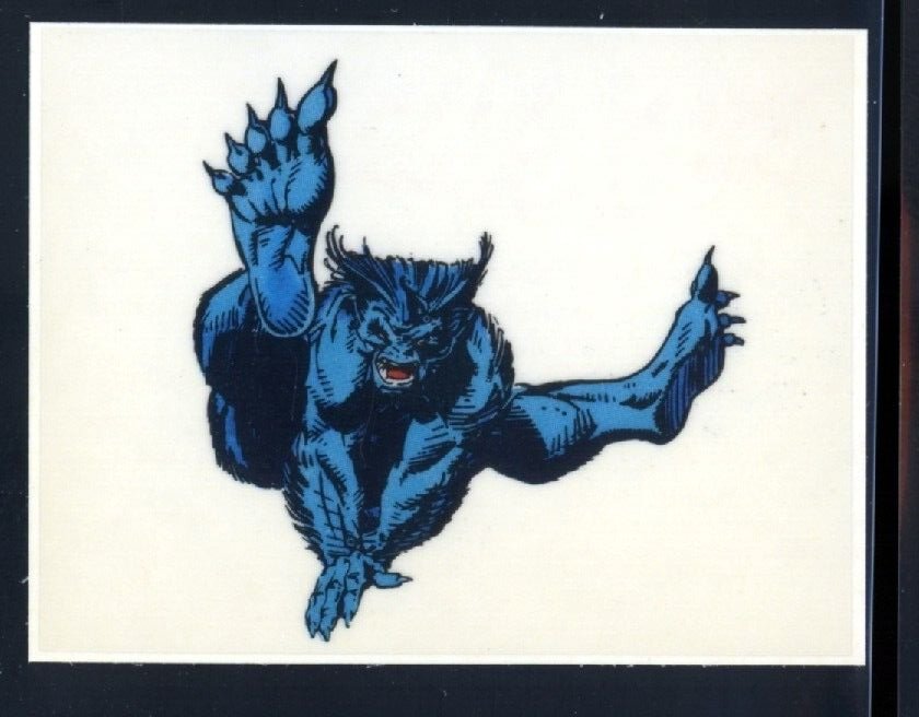 BEAST 1993 Diamond Marvel X-Men Clear Animation Stickers #177 Marvel Sticker - Hobby Gems