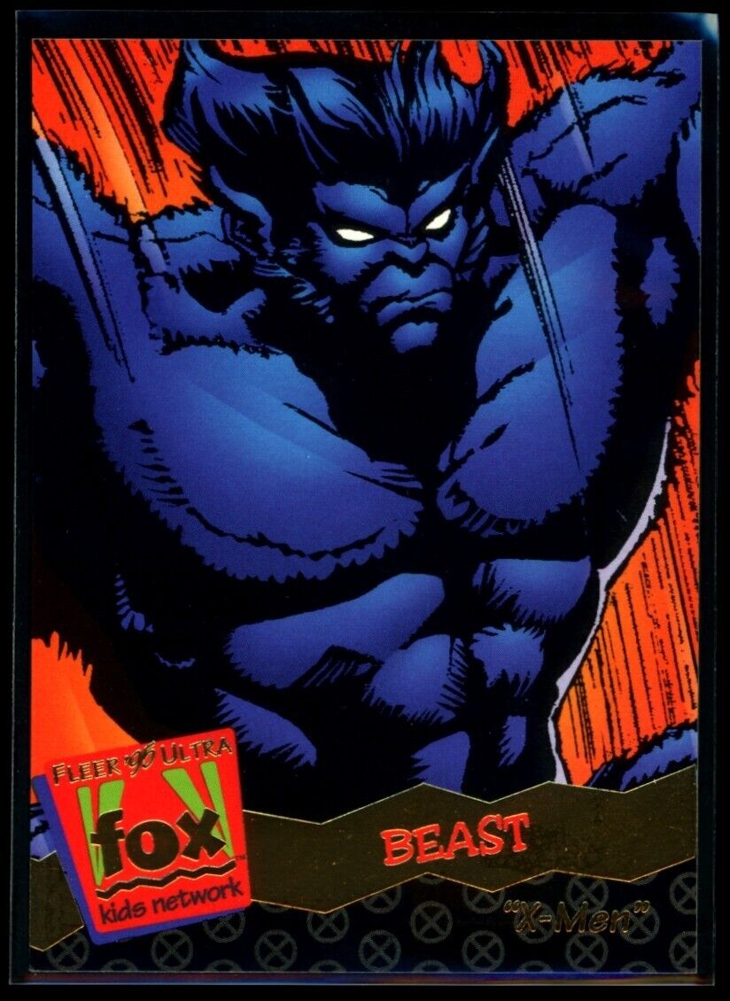 BEAST 1995 Fleer Ultra Marvel Fox Kids Network #102 Marvel Base - Hobby Gems