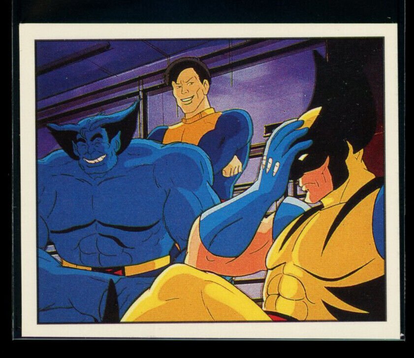 BEAST & WOLVERINE 1994 Panini X-Men Sticker #47 Marvel Sticker - Hobby Gems