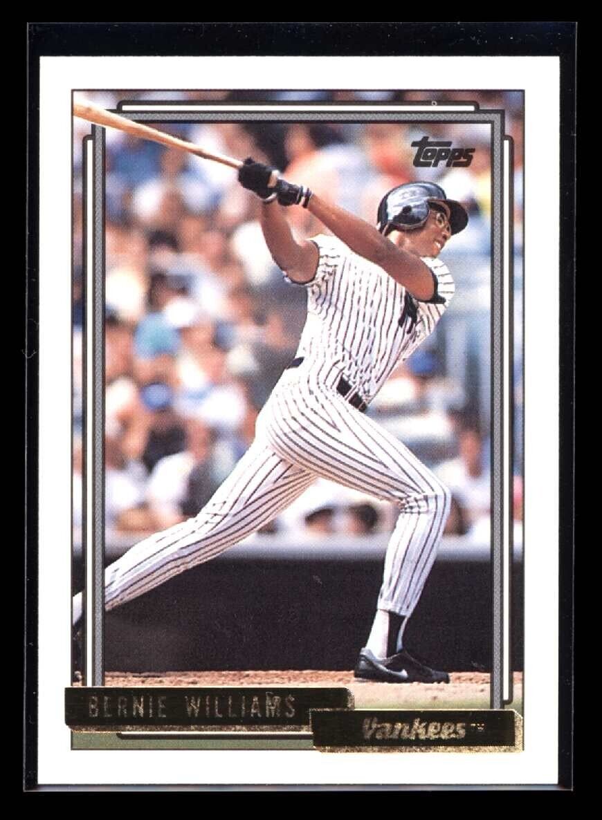 BERNIE WILLIAMS 1992 Topps Gold #374 C1 Baseball Parallel - Hobby Gems
