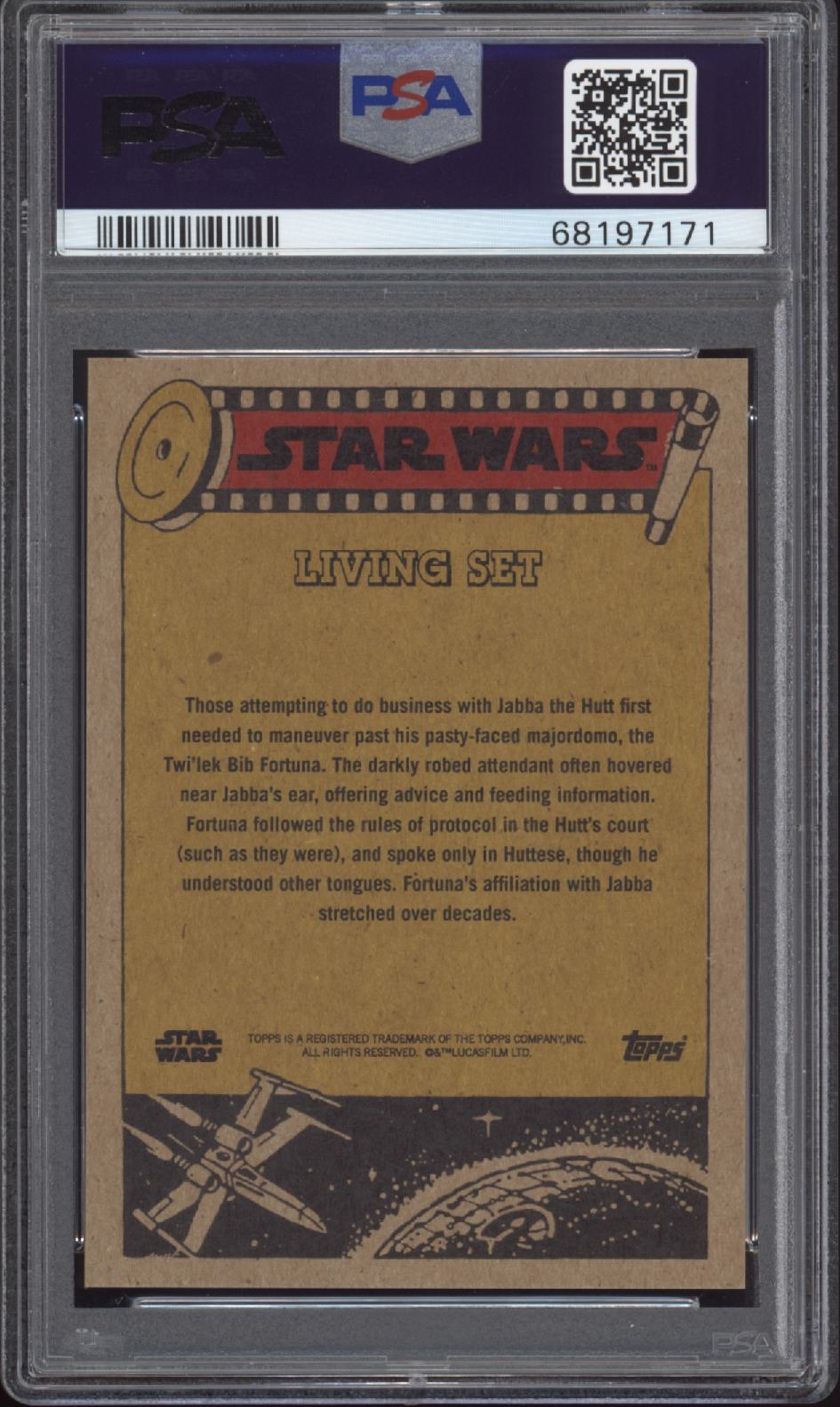 BIB FORTUNA PSA 10 2021 Topps Star Wars Living #233 Star Wars Base Graded Cards - Hobby Gems