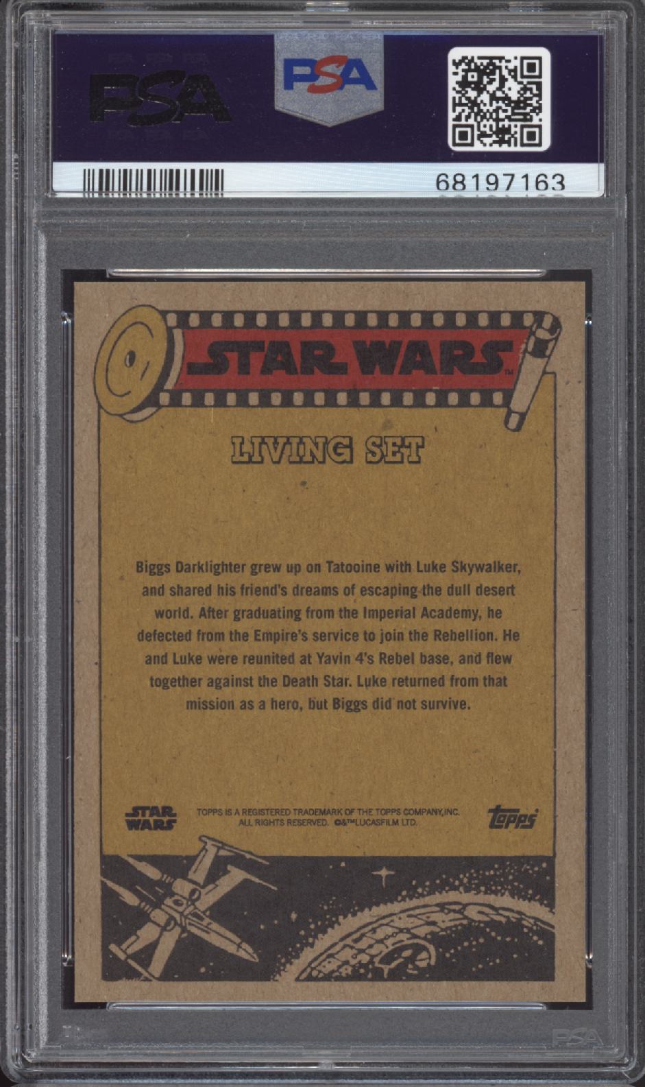 BIGGS DARKLIGHTER PSA 10 2021 Topps Star Wars Living #231 Star Wars Base Graded Cards - Hobby Gems