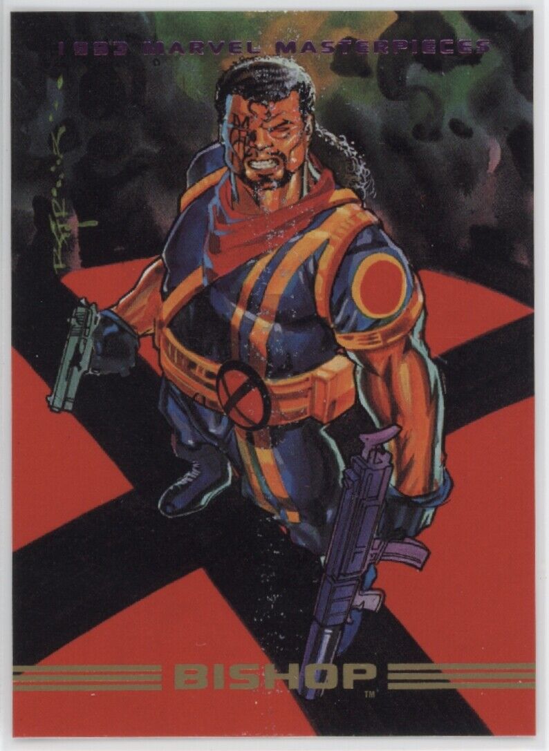 BISHOP 1993 Marvel Masterpieces #57 Marvel Base - Hobby Gems