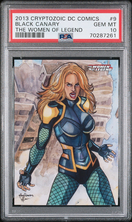 BLACK CANARY PSA 10 2013 DC Comics the Women of Legend #9 DC Comics Insert - Hobby Gems