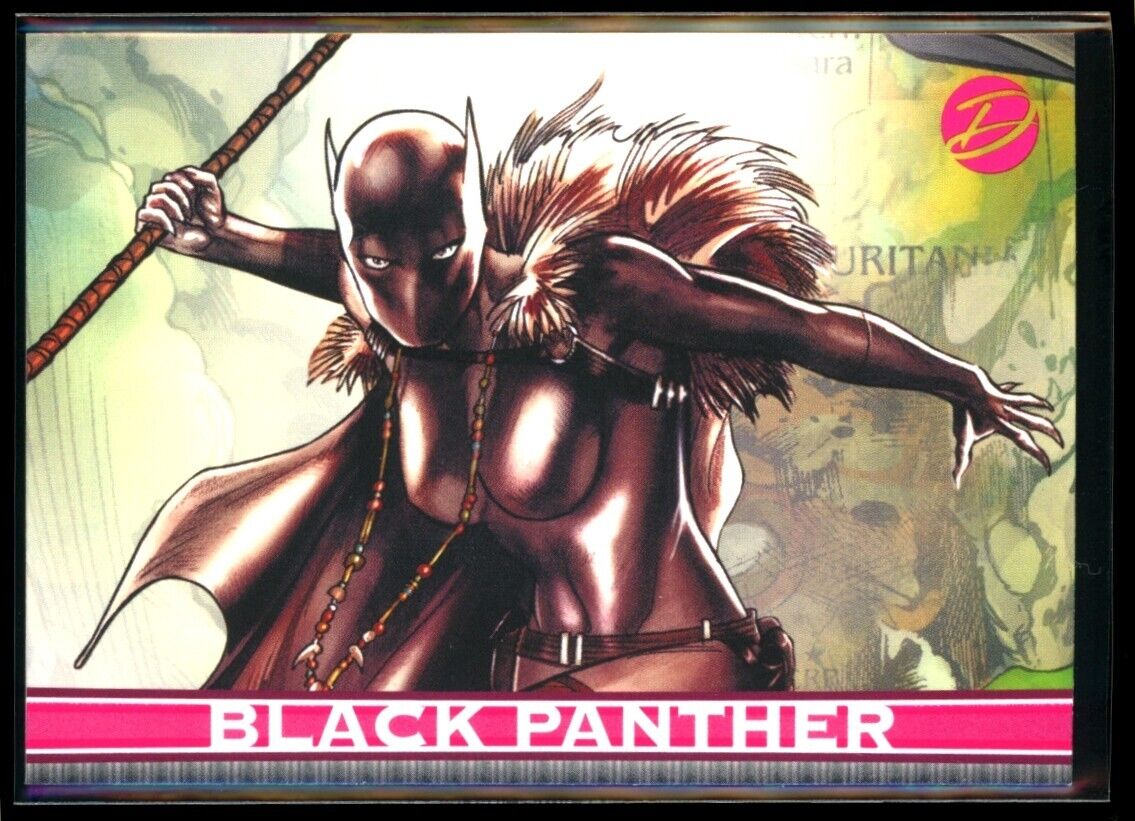 BLACK PANTHER 2011 Rittenhouse Marvel Dangerous Divas #1 *Quantity* Marvel Base - Hobby Gems
