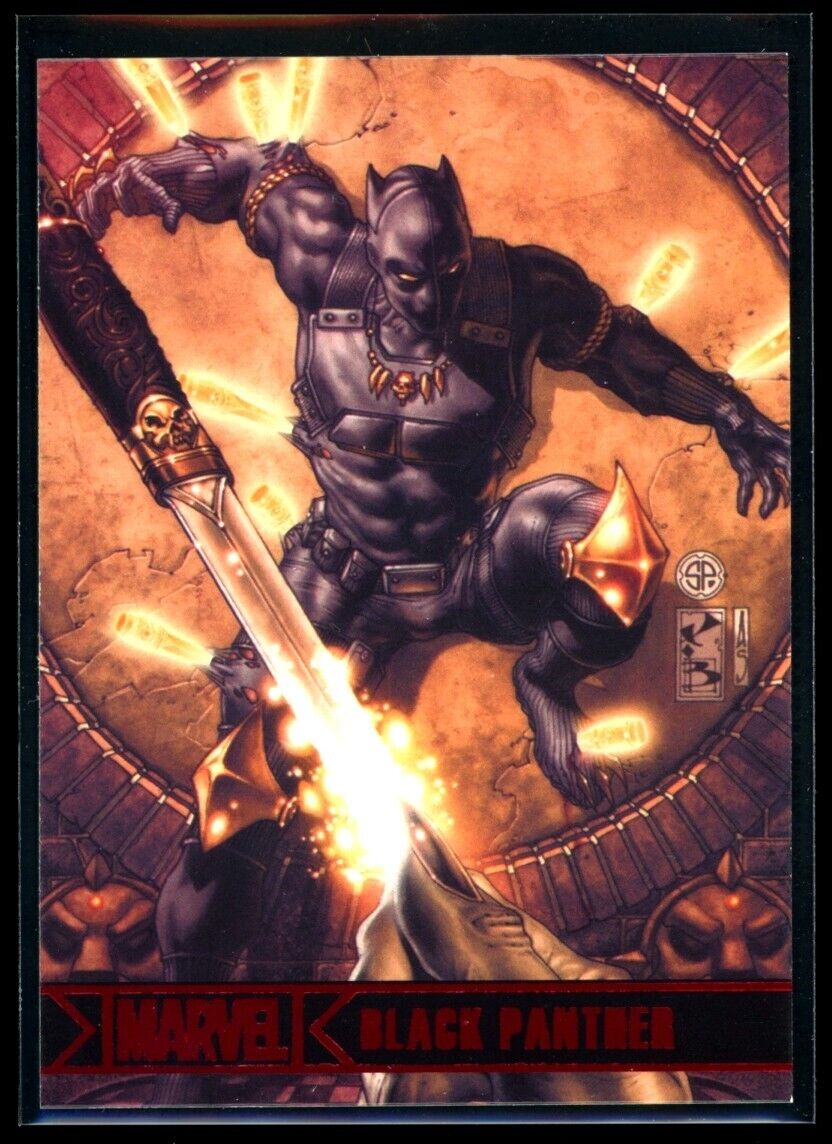 BLACK PANTHER 2012 Rittenhouse Marvel Greatest Heroes #8 *Quantity* Marvel Base - Hobby Gems