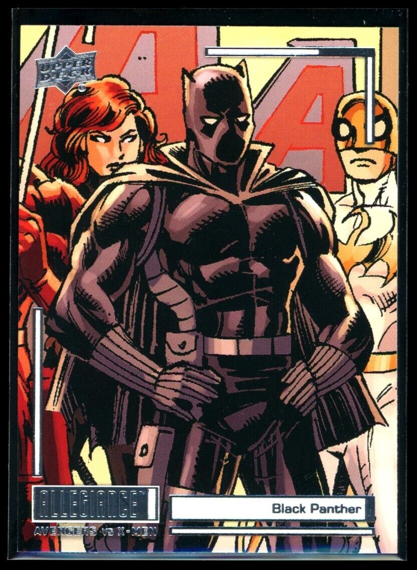 BLACK PANTHER 2023 Upper Deck Marvel Allegiance Avengers vs X-Men #C90 Marvel Base - Hobby Gems