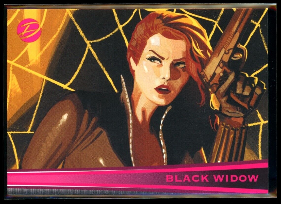 BLACK WIDOW 2011 Rittenhouse Marvel Dangerous Divas #15 *Quantity* Marvel Base - Hobby Gems