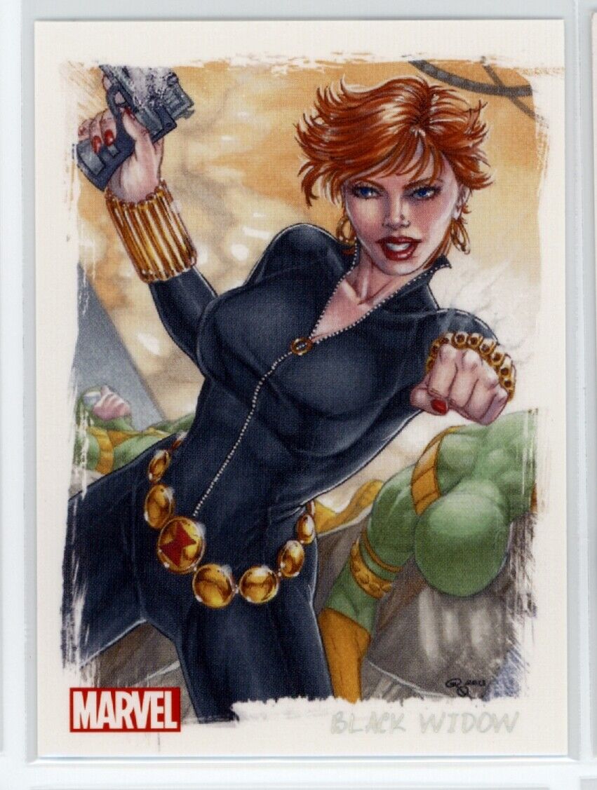 BLACK WIDOW 2013 Rittenhouse Women of Marvel Series 2 Artifex#01 Marvel Insert - Hobby Gems