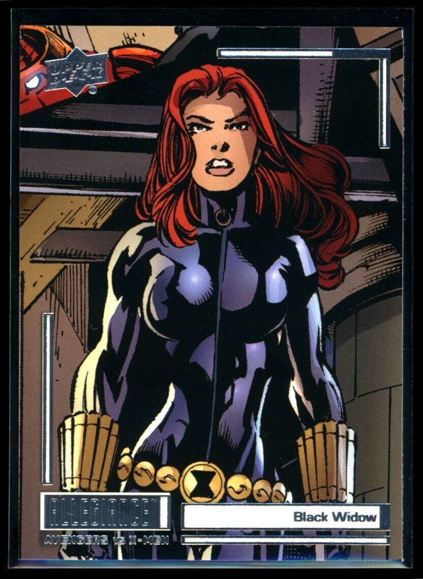 BLACK WIDOW 2023 Upper Deck Marvel Allegiance Avengers vs X-Men #C41 Marvel Base - Hobby Gems