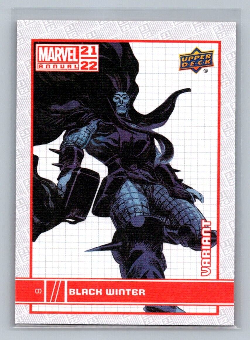 BLACK WINTER 2021-22 Upper Deck Marvel Annual Canvas Variant #9 Marvel Parallel - Hobby Gems