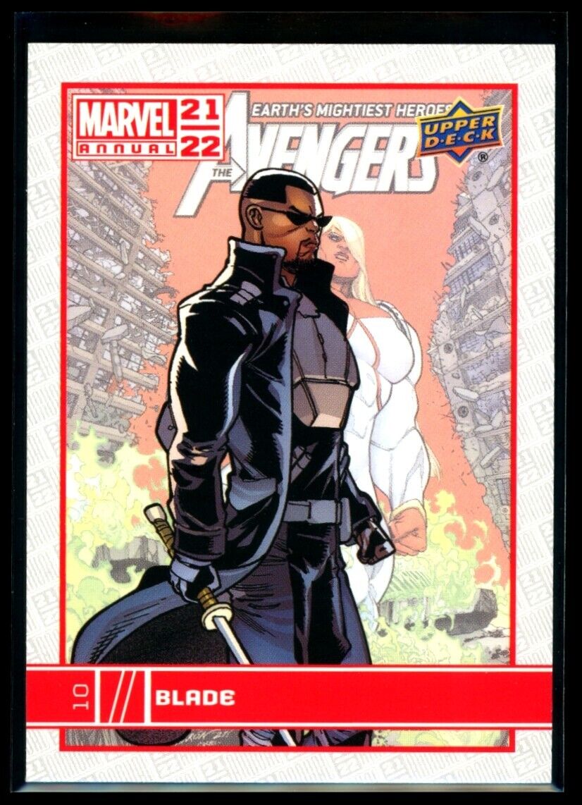 BLADE 2021-22 Upper Deck Marvel Annual #10 *Quantity* Marvel Base - Hobby Gems