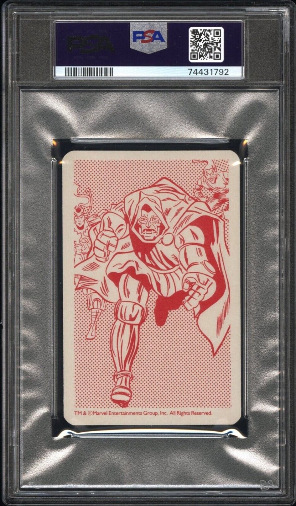 BLASTARR PSA 10 1988 Super Top Trumps Marvel Super Heroes Red Back Marvel Base Graded Cards - Hobby Gems