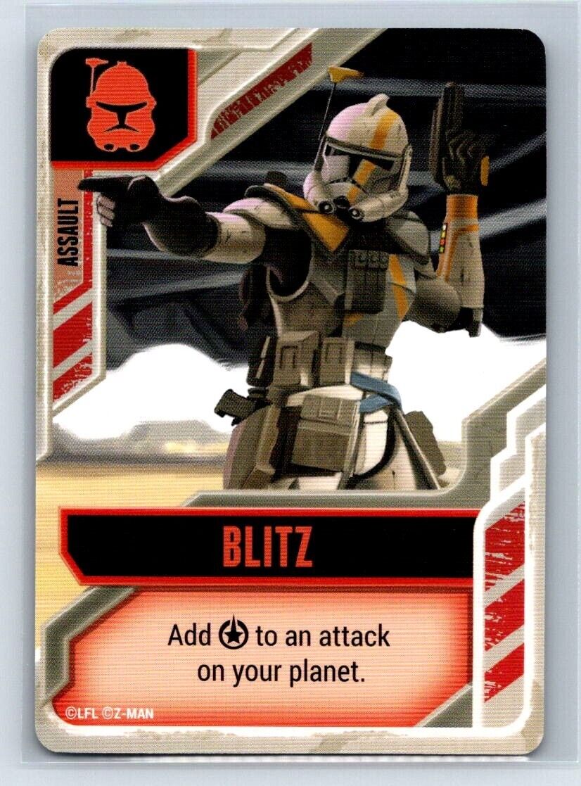 BLITZ Star Wars The Clone Wars Z-MAN LFL Game Card Star Wars Base - Hobby Gems