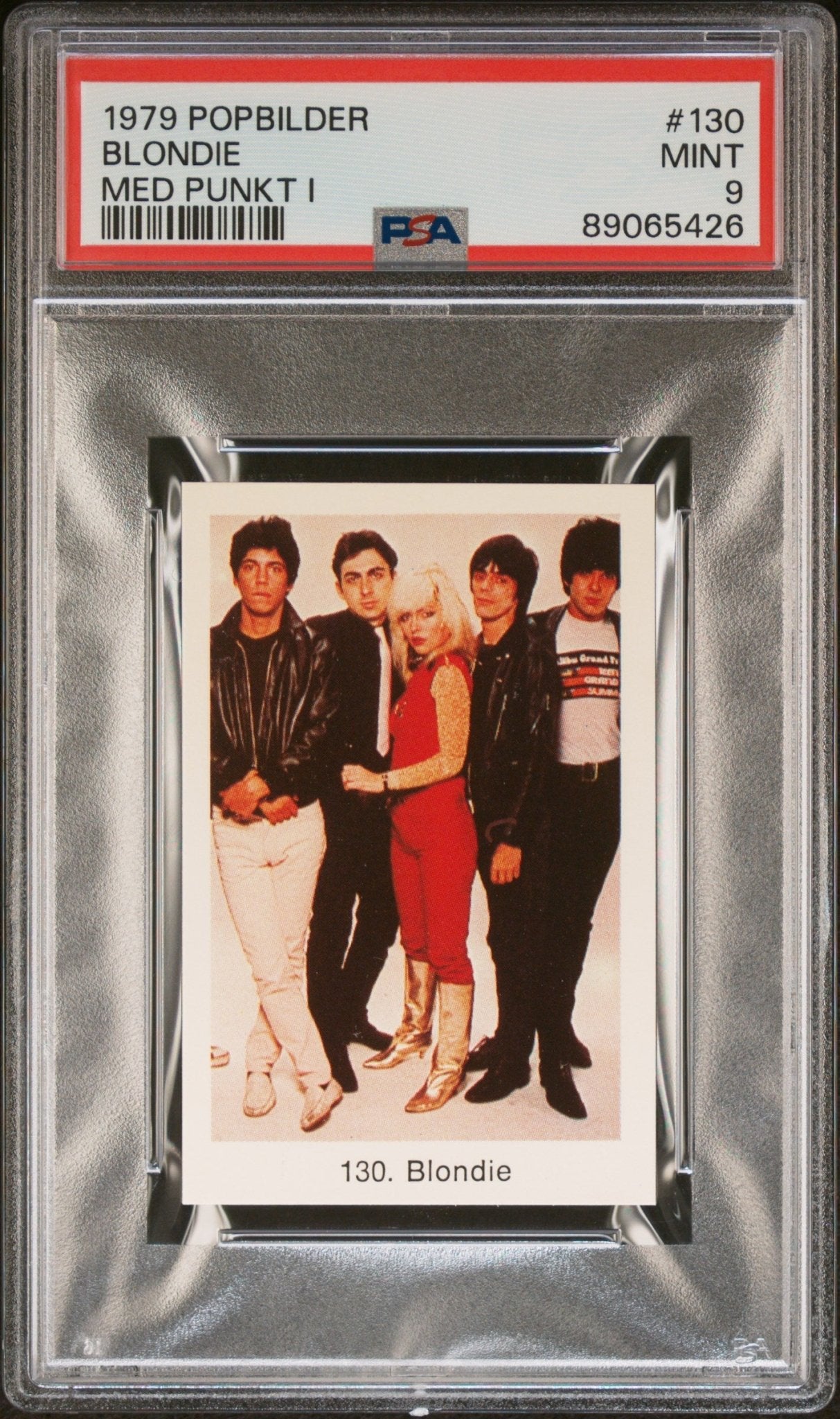 BLONDIE PSA 9 1979 Popbilder Med Punkt IV Pop Culture Rock Band #130 Pop Culture Base Graded Cards - Hobby Gems