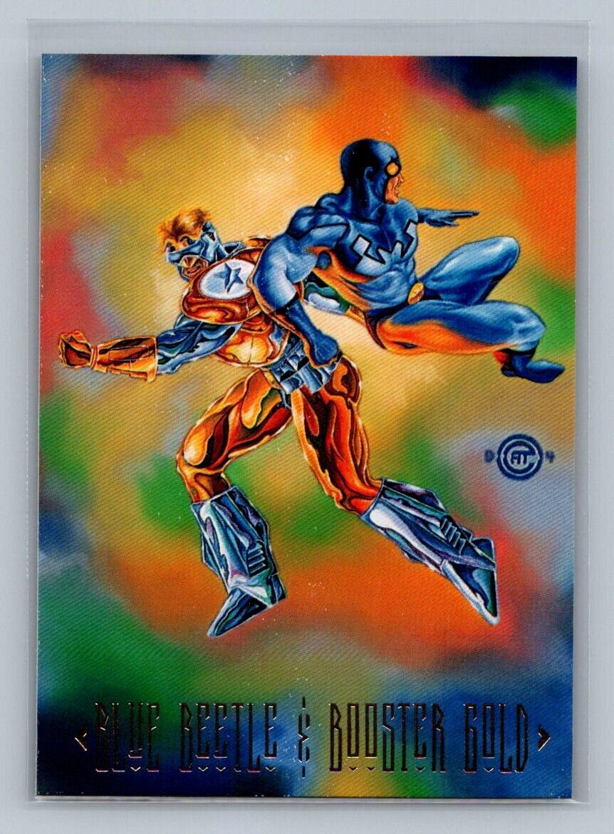 BLUE BEETLE & BOOSTER GOLD 1994 Skybox DC Master Series #86 *Quantity* DC Comics Base - Hobby Gems