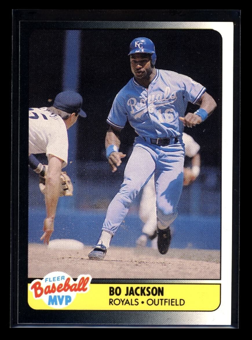 BO JACKSON 1990 Fleer Baseball MVP #21 C1 Baseball Base - Hobby Gems