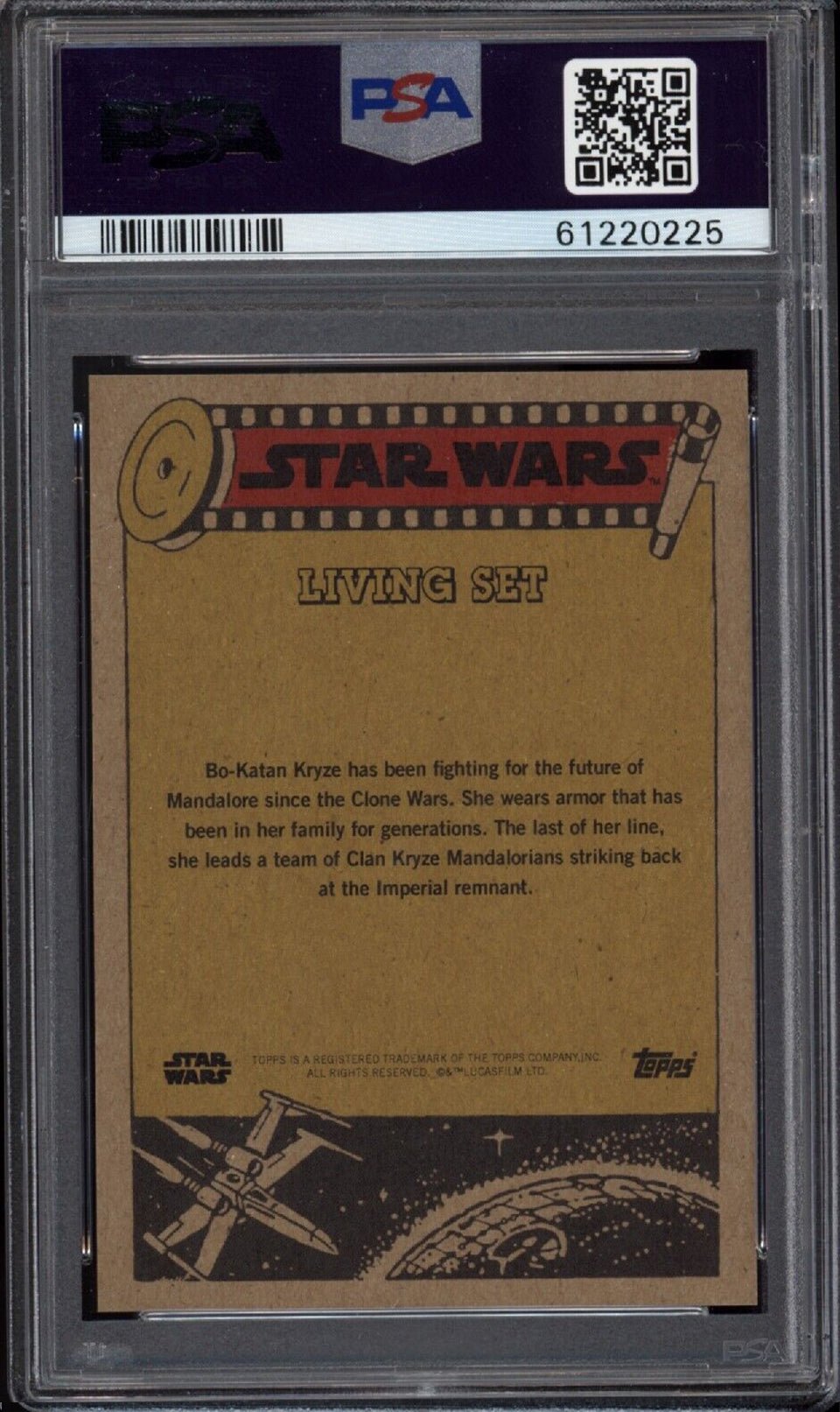 BO-KATAN KRYZE PSA 10 2020 Star Wars Topps Living Set #165 BK4 Star Wars Base Graded Cards Short Print - Hobby Gems