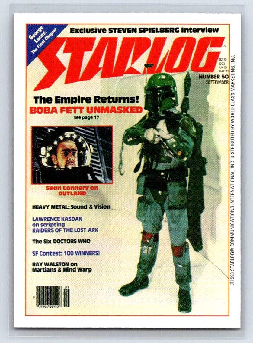 BOBA FETT 1993 Star Wars Starlog #58 Star Wars Base - Hobby Gems