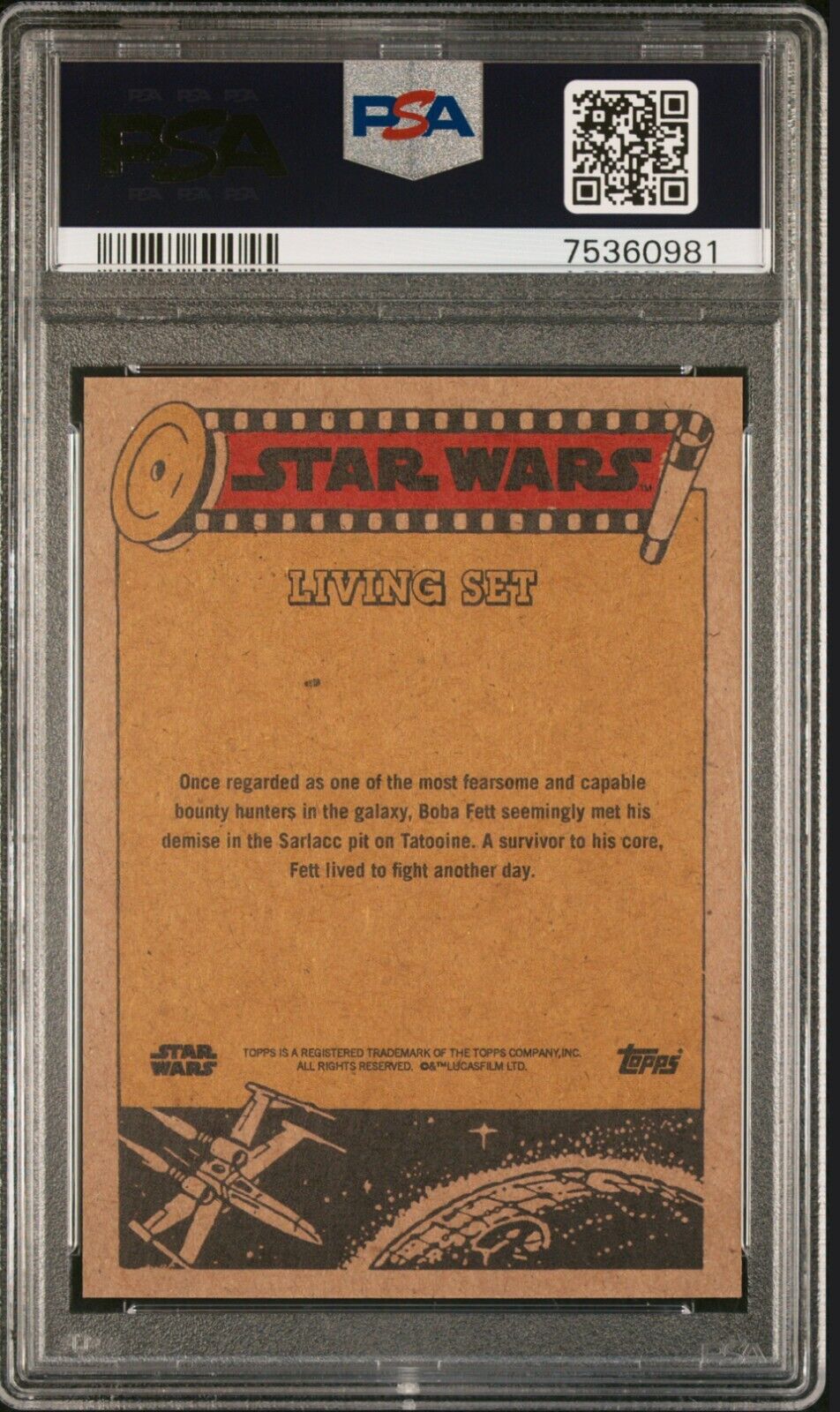 BOBA FETT PSA 10 2021 Topps Star Wars Living #234 C1 Star Wars Base Graded Cards Short Print - Hobby Gems