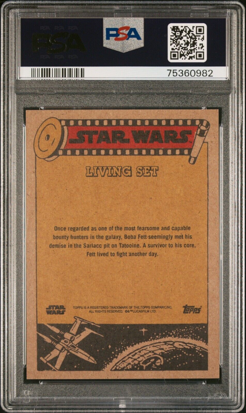 BOBA FETT PSA 10 2021 Topps Star Wars Living #234 C2 Star Wars Base Graded Cards Short Print - Hobby Gems