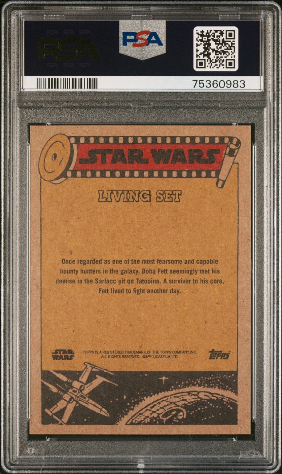 BOBA FETT PSA 10 2021 Topps Star Wars Living #234 C3 Star Wars Base Graded Cards Short Print - Hobby Gems