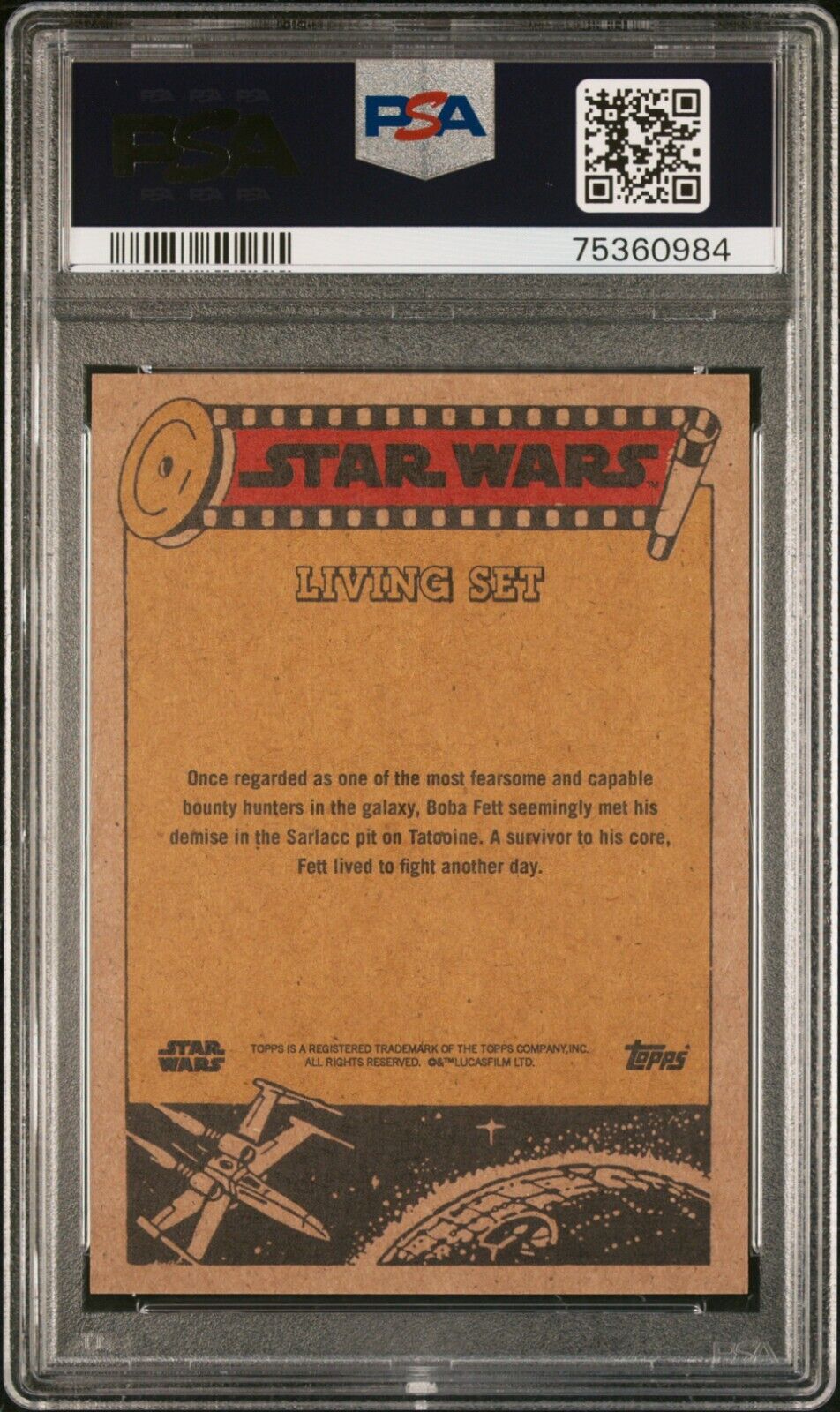 BOBA FETT PSA 10 2021 Topps Star Wars Living #234 C4 Star Wars Base Graded Cards Short Print - Hobby Gems