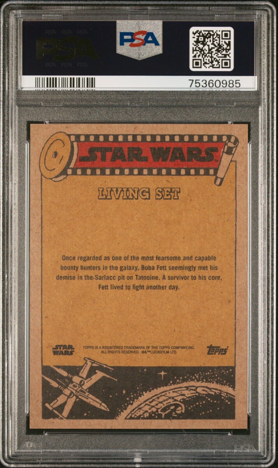 BOBA FETT PSA 10 2021 Topps Star Wars Living #234 C5 Star Wars Base Graded Cards Short Print - Hobby Gems