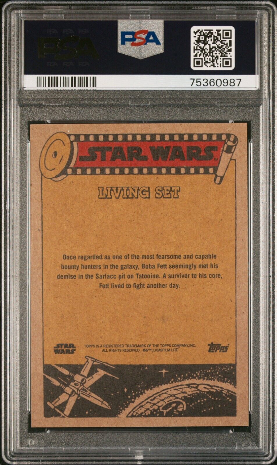 BOBA FETT PSA 10 2021 Topps Star Wars Living #234 C6 Star Wars Base Graded Cards Short Print - Hobby Gems