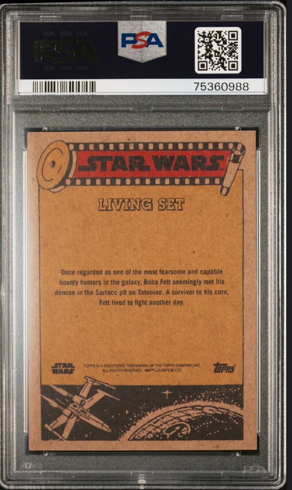 BOBA FETT PSA 10 2021 Topps Star Wars Living #234 C7 Star Wars Base Graded Cards Short Print - Hobby Gems