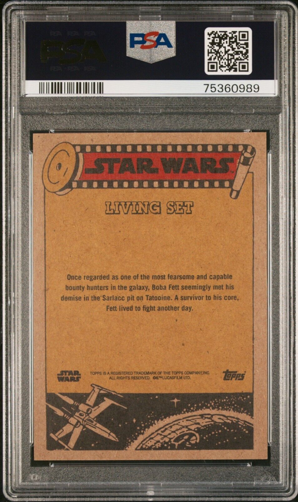 BOBA FETT PSA 10 2021 Topps Star Wars Living #234 C8 Star Wars Base Graded Cards Short Print - Hobby Gems