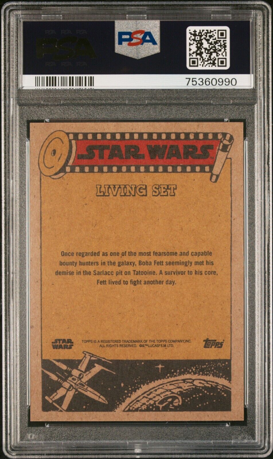 BOBA FETT PSA 10 2021 Topps Star Wars Living #234 C9 Star Wars Base Graded Cards Short Print - Hobby Gems