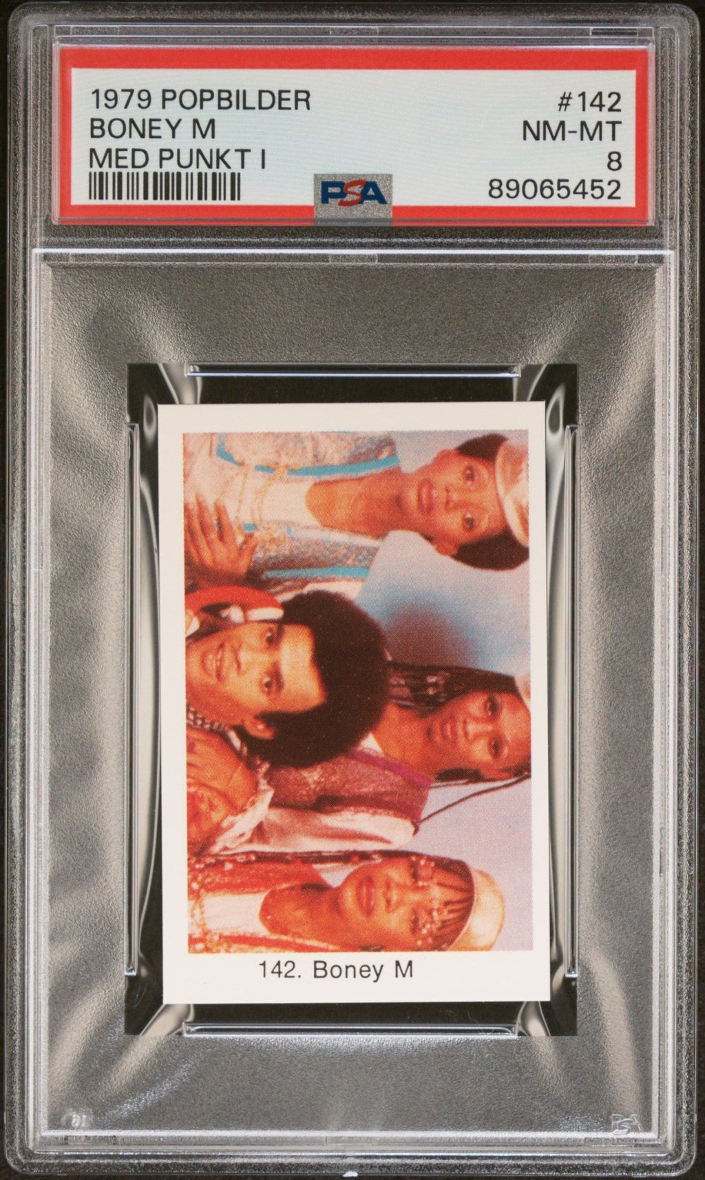 BONEY M PSA 8 1979 Popbilder Med Punkt IV Pop Culture R&B Band #142 Pop Culture Base Graded Cards - Hobby Gems