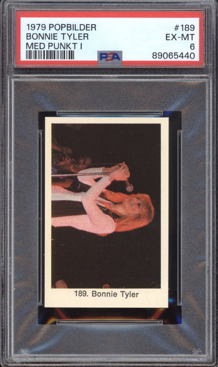 BONNIE TYLER PSA 6 1979 Popbilder Med Punkt IV Pop Culture Singer #189 Pop Culture Base Graded Cards - Hobby Gems