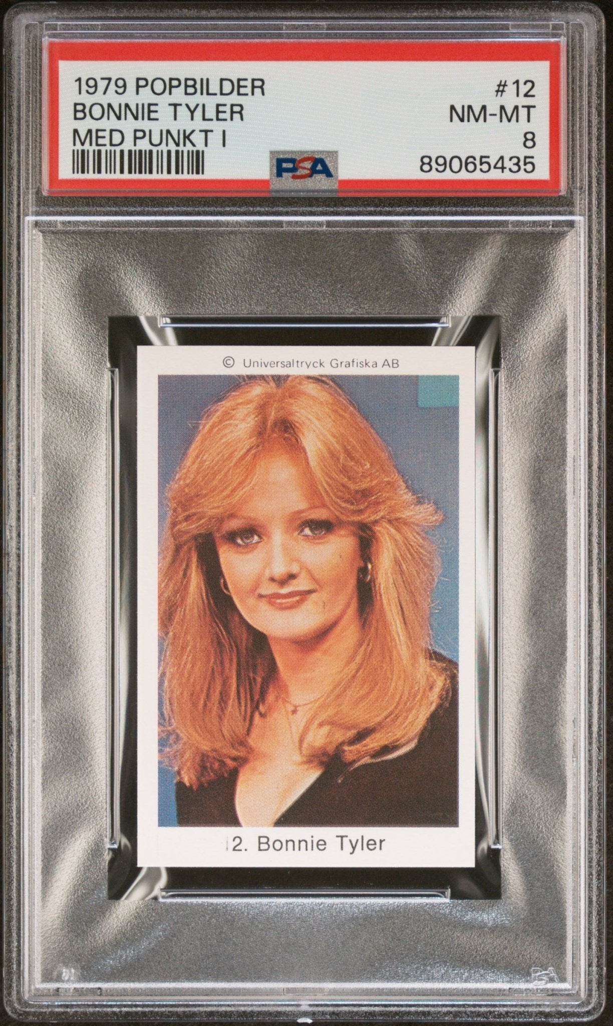 BONNIE TYLER PSA 8 1979 Popbilder Med Punkt IV Pop Culture Singer #12 Pop Culture Base Graded Cards - Hobby Gems