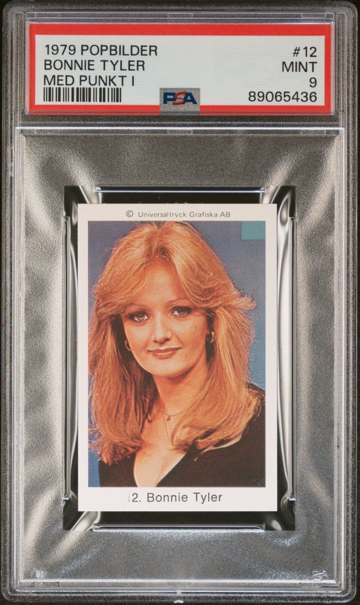 BONNIE TYLER PSA 9 1979 Popbilder Med Punkt IV Pop Culture Singer #12 Pop Culture Base Graded Cards - Hobby Gems