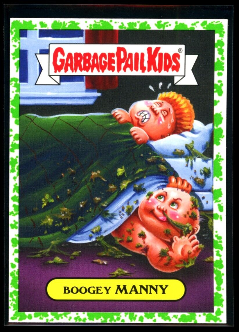 BOOGEY MANNY 2018 Topps Garbage Pail Kids Oh, The Horror-ible Puke #8a Garbage Pail Kids Base - Hobby Gems