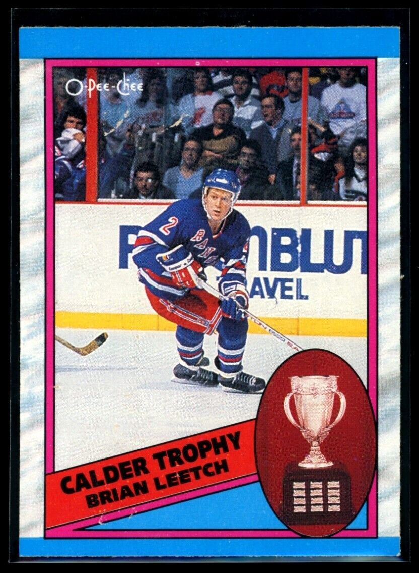 BRIAN LEETCH 1989-90 O-Pee-Chee Calder Trophy #321 Hockey Base - Hobby Gems