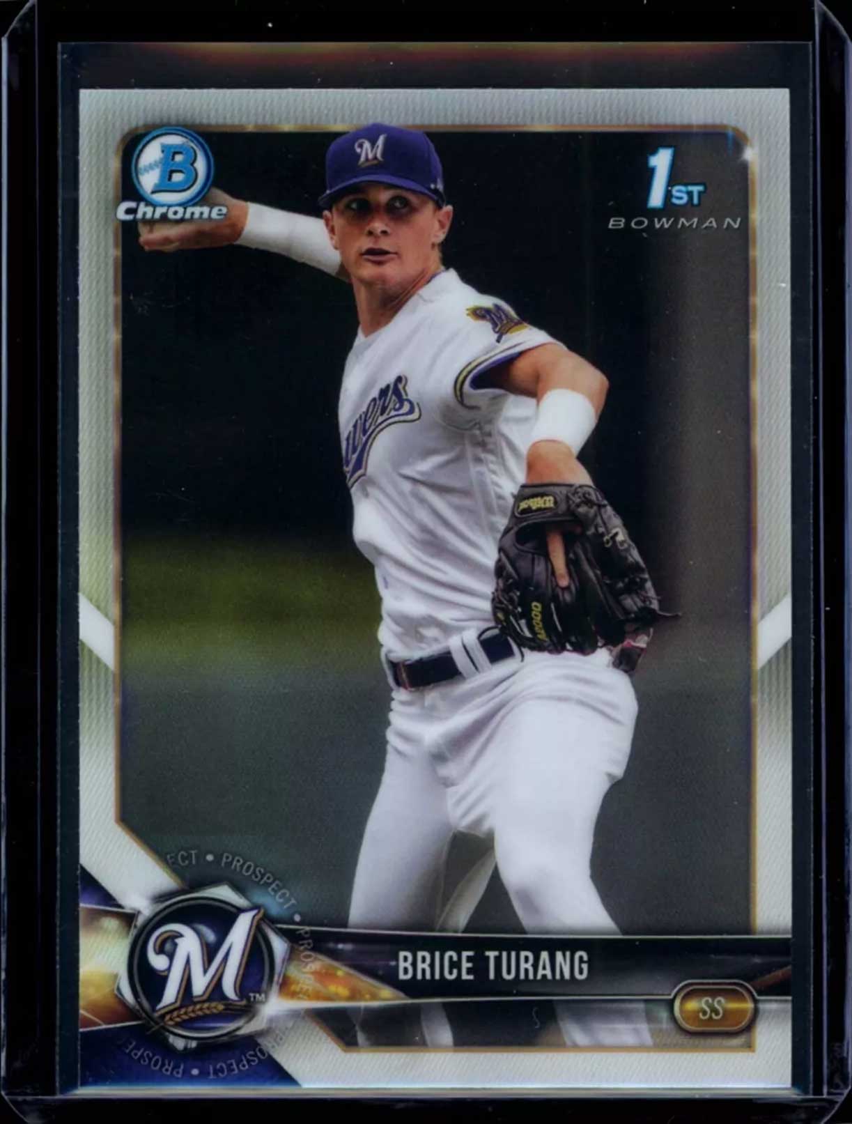 BRICE TURANG 2018 Bowman Chrome Draft 1st Refractor #BDC - 11 C3 Baseball Parallel Prospect - Hobby Gems