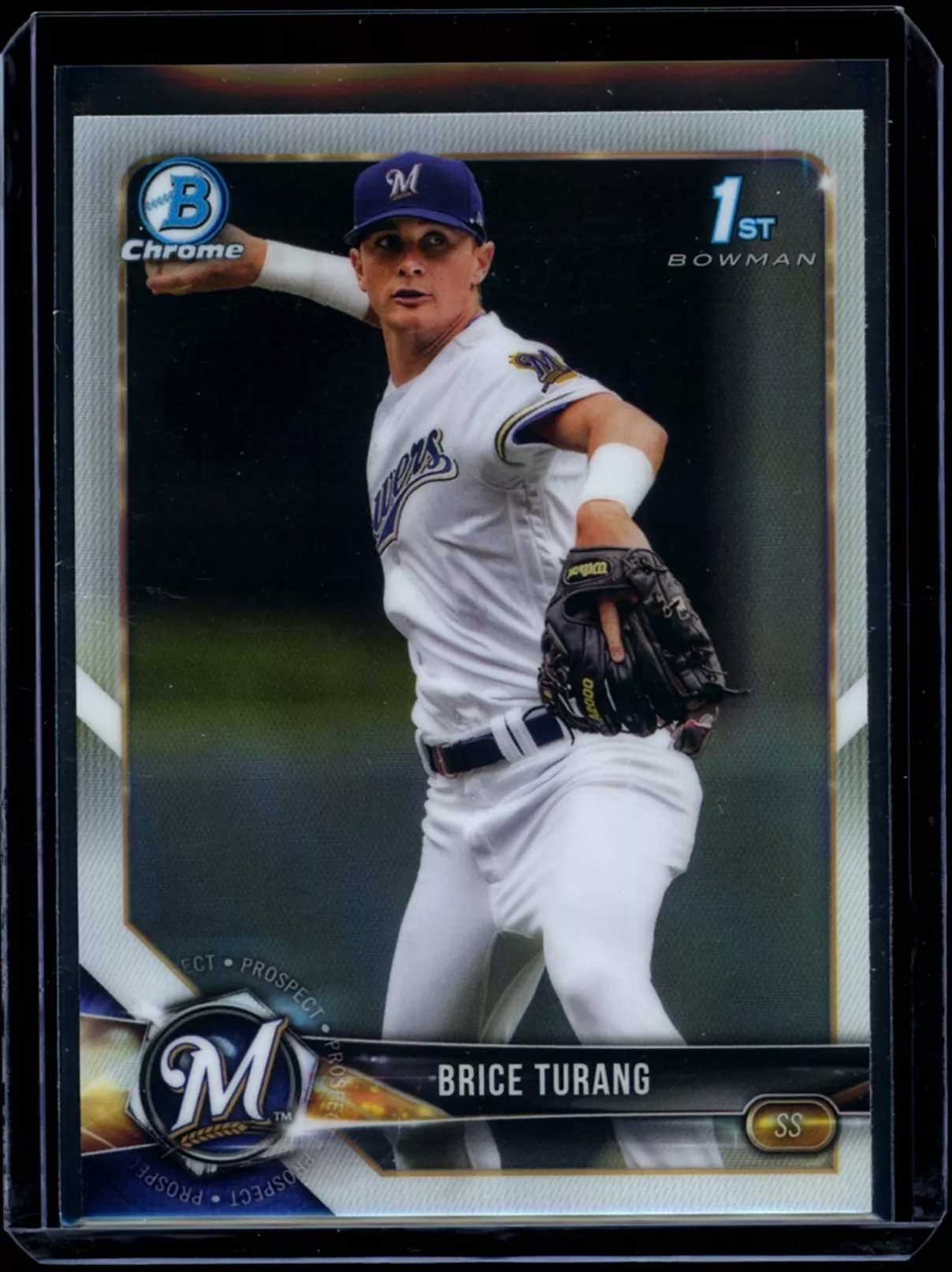 BRICE TURANG 2018 Bowman Chrome Draft 1st Refractor #BDC - 11 C4 Baseball Parallel Prospect - Hobby Gems