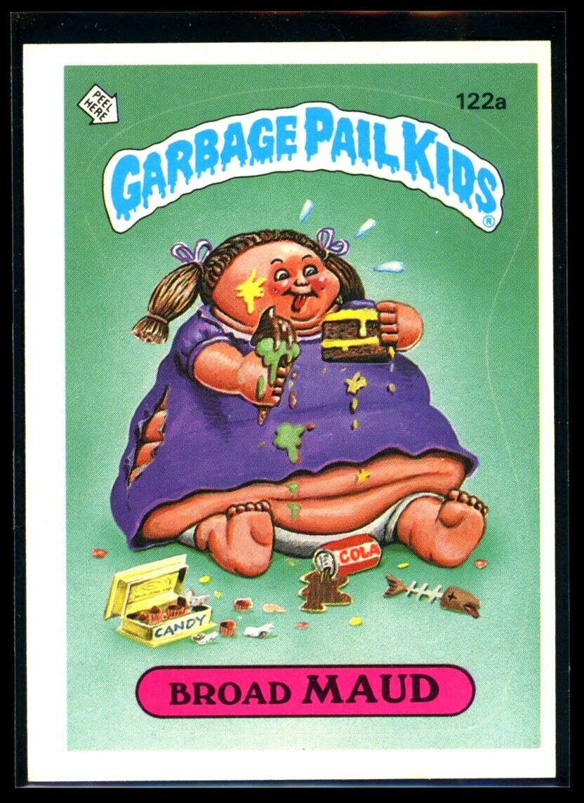BROAD MAUD 1986 Garbage Pail Kids Series 3 #122a No Copyright NM Garbage Pail Kids Base - Hobby Gems