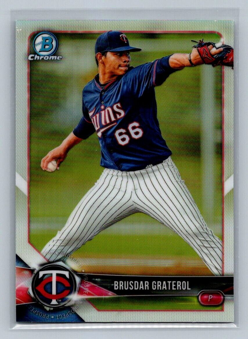 BRUSDAR GRATEROL 2018 Bowman Chrome Draft Refractor #BDC-3 C2 Baseball Parallel Prospect - Hobby Gems