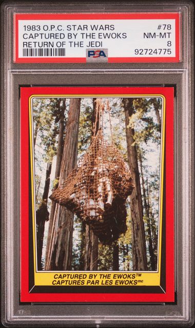 C - 3PO EWOKS PSA 8 1983 O - Pee - Chee OPC Star Wars Return of the Jedi #78 Star Wars Base Graded Cards - Hobby Gems