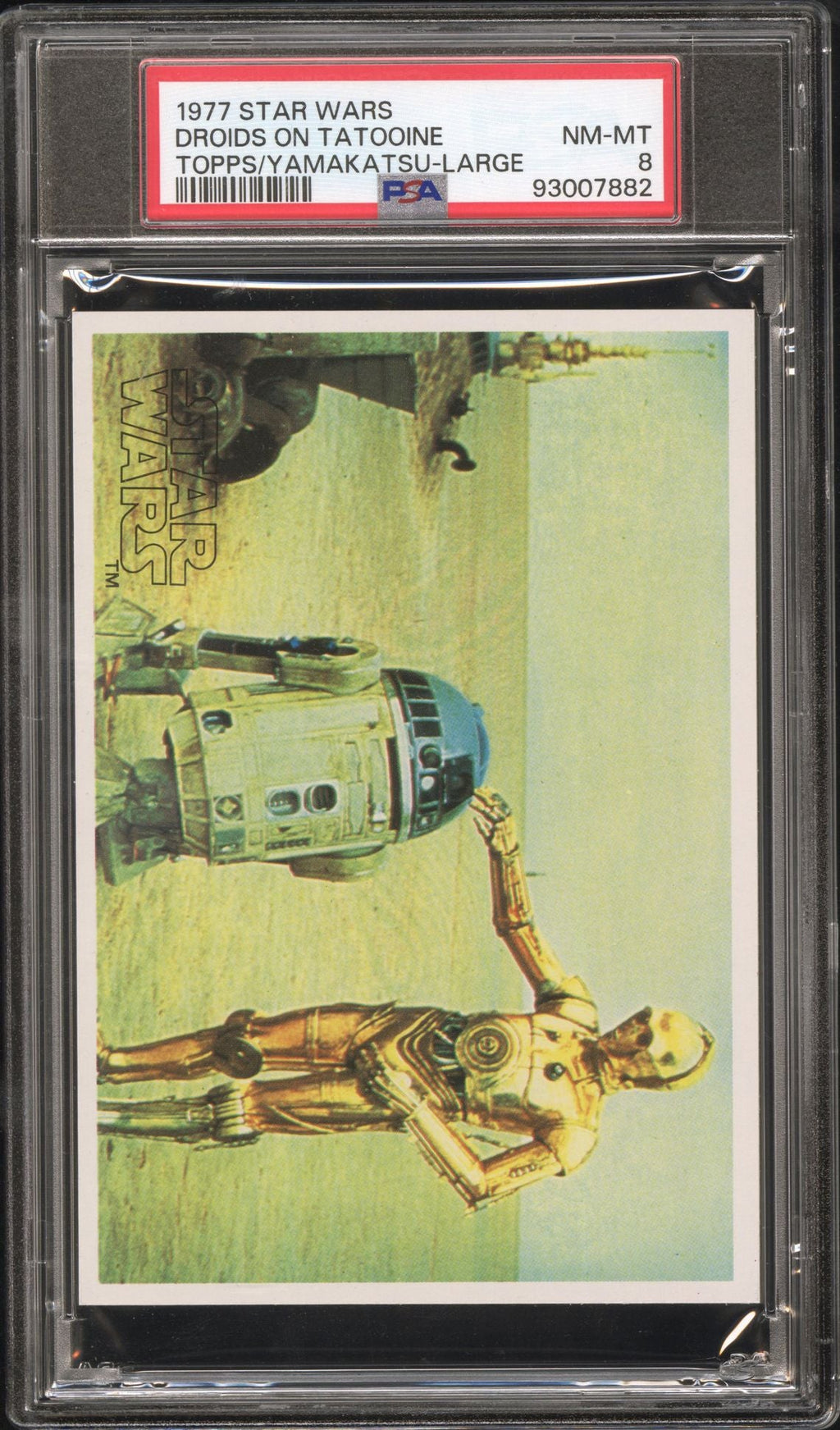 C - 3PO R2 - D2 PSA 8 1977 Star Wars Topps Yamakatsu Large Droids on Tatooine C1 Star Wars Base Graded Cards - Hobby Gems