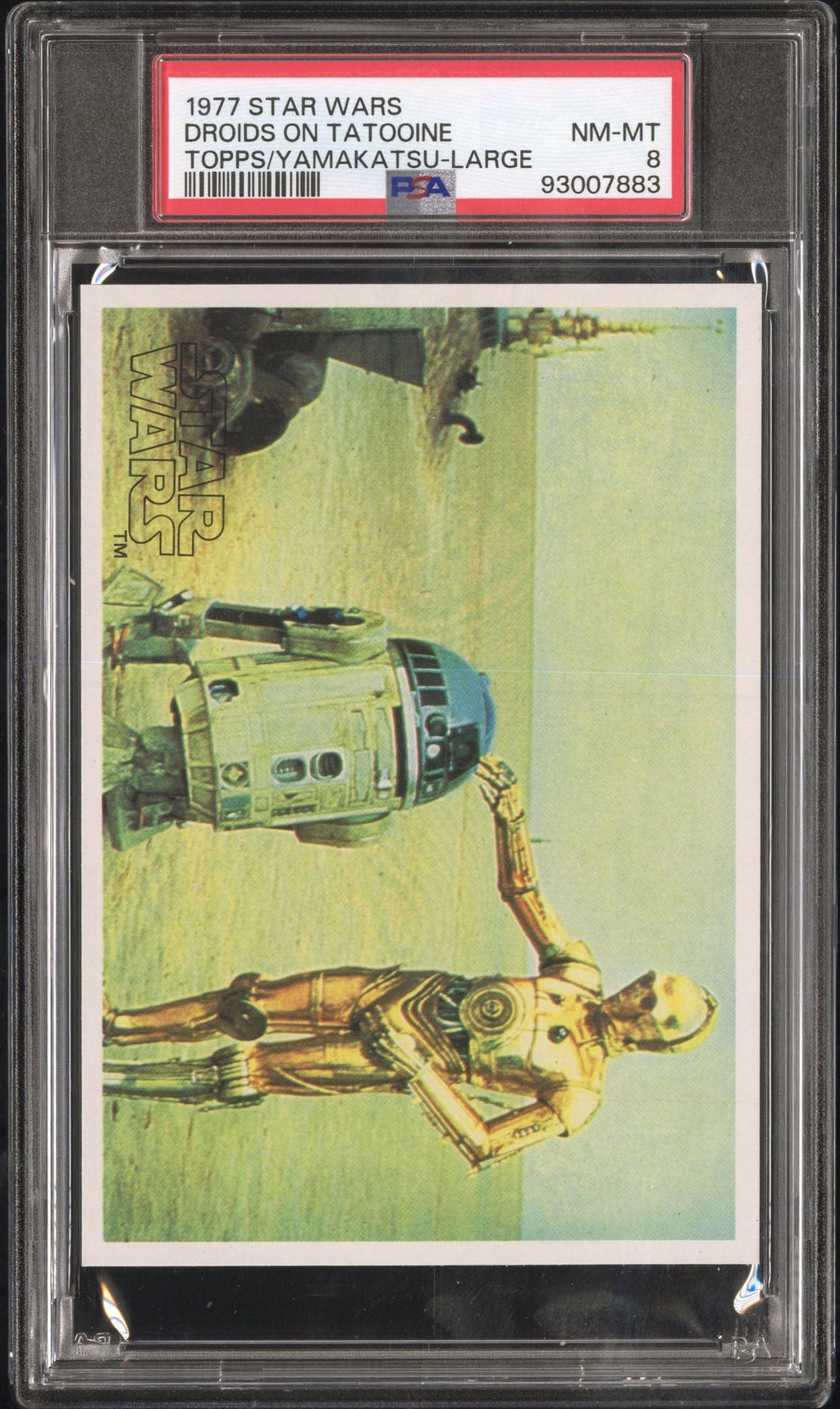 C - 3PO R2 - D2 PSA 8 1977 Star Wars Topps Yamakatsu Large Droids on Tatooine C2 Star Wars Base Graded Cards - Hobby Gems