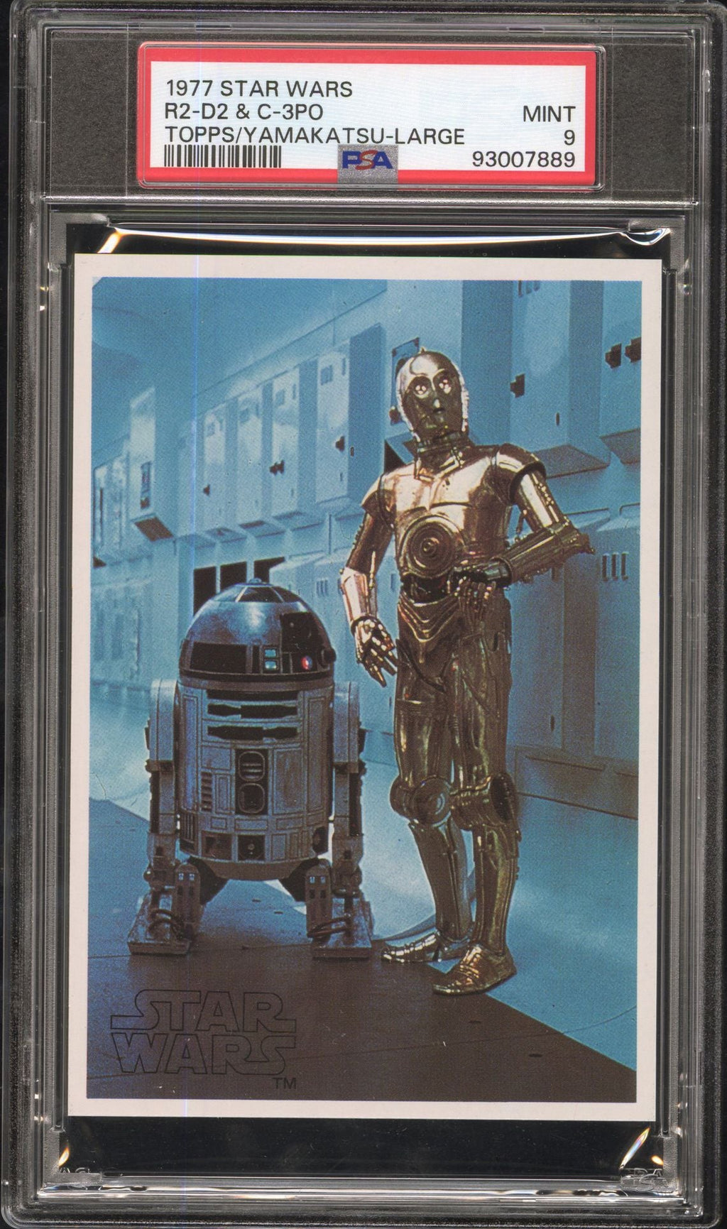 C - 3PO R2 - D2 PSA 9 1977 Topps Yamakatsu Star Wars Large C2 Star Wars Base Graded Cards - Hobby Gems