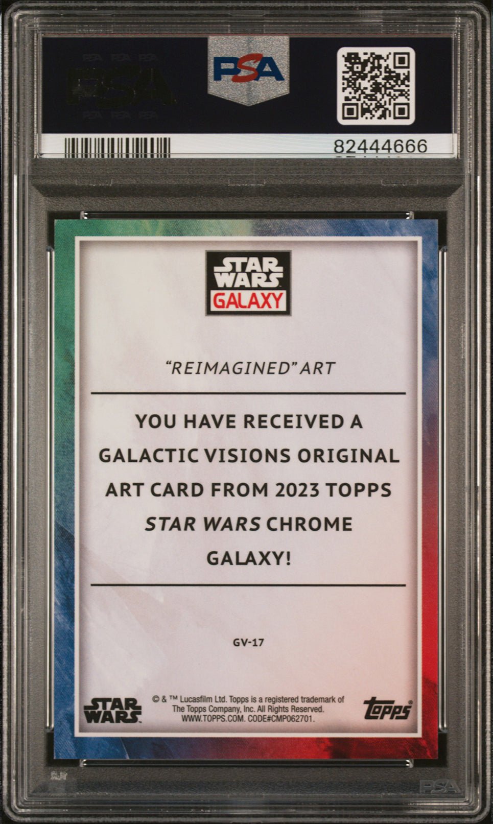 C-3PO R2-D2 PSA 9 2023 Star Wars Chrome Galaxy Prism Refractor #GV-17 06/75 Star Wars Graded Cards Parallel Serial Numbered - Hobby Gems