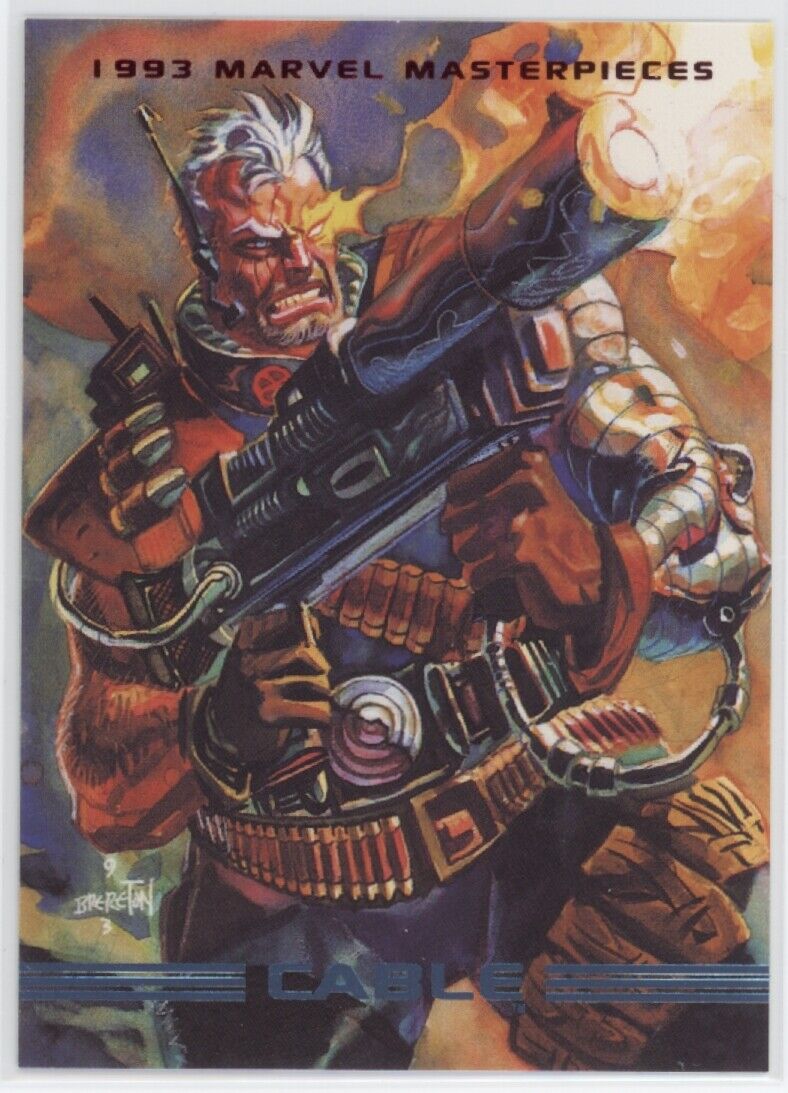 CABLE 1993 Marvel Masterpieces #18 Marvel Base - Hobby Gems