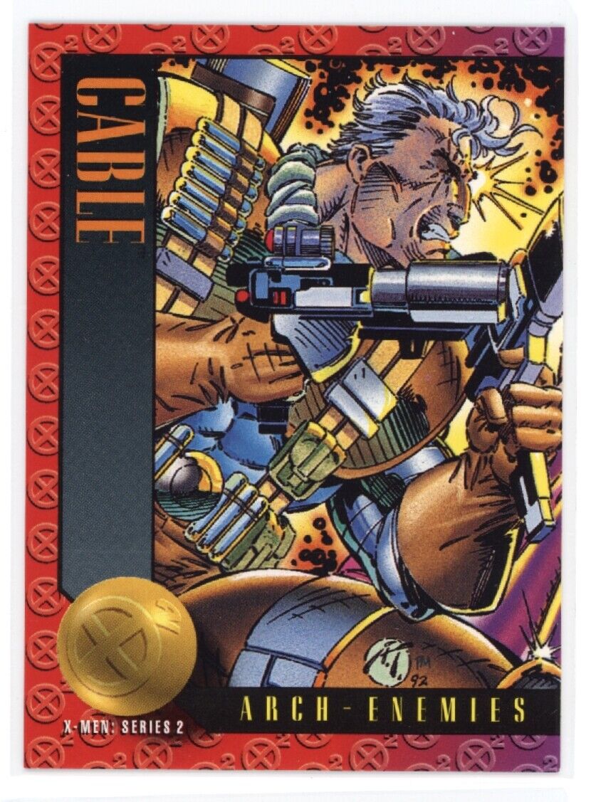 CABLE 1993 Skybox Marvel X-Men Series 2 #43 Marvel Base - Hobby Gems