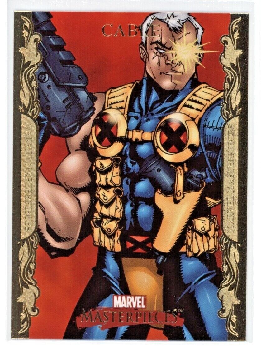CABLE 2007 Marvel Masterpieces Gold Foil Border Parallel #15 Marvel Parallel - Hobby Gems